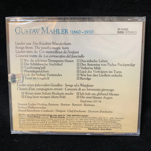 Gustav Mahler / Dietrich Fischer-Dieskau, Daniel Barenboim, Berliner Philharmoniker-3