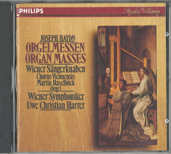 Joseph Haydn – Die Wiener Sängerknaben, Chorus Viennensis, Martin Haselböck, Wiener Symphoniker, Uwe Christian Harrer – Orgelmessen = Organ Masses (CD) (Mint (M)) Joseph Haydn – Die Wiener Sängerknaben, Chorus Viennensis, Martin Haselböck, Wiener Symphoniker, Uwe Christian Harrer – Orgelmessen = Organ Masses (CD) (Mint (M))