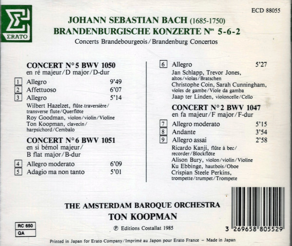 Johann Sebastian Bach, The Amsterdam Baroque Orchestra, Ton Koopman-1