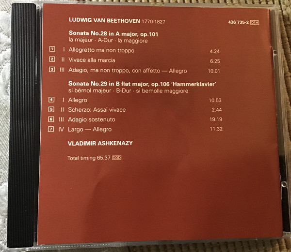 Ludwig van Beethoven, Vladimir Ashkenazy-1