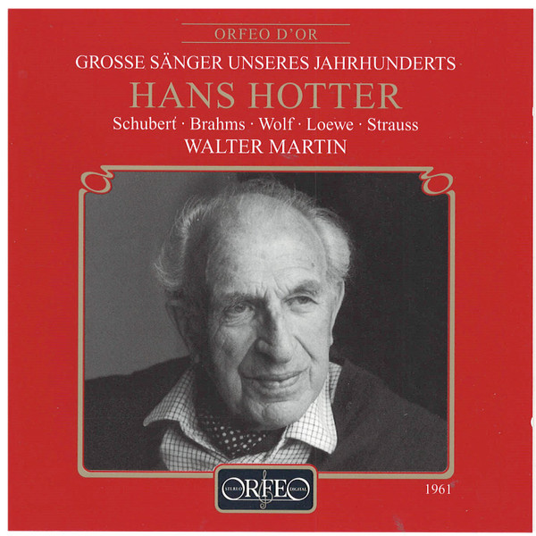 Franz Schubert, Johannes Brahms, Hugo Wolf, Richard Strauss, Hans Hotter, Walter Martin (4) – Lieder Abend (CD) (Mint (M)) Franz Schubert, Johannes Brahms, Hugo Wolf, Richard Strauss, Hans Hotter, Walter Martin (4) – Lieder Abend (CD) (Mint (M))
