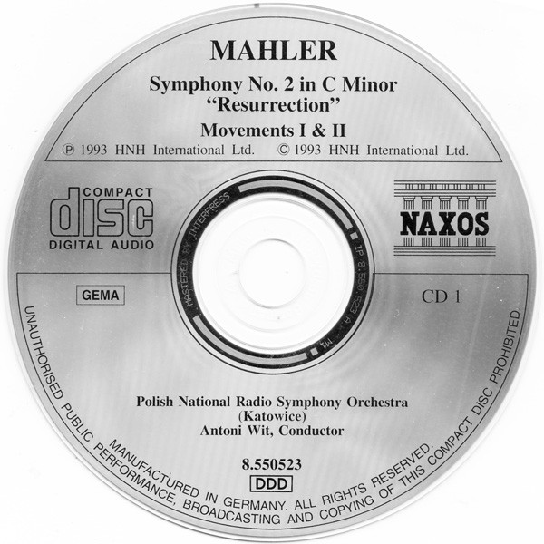 Gustav Mahler — Wielka Orkiestra Symfoniczna Polskiego Radia I Telewizji, Antoni Wit-2