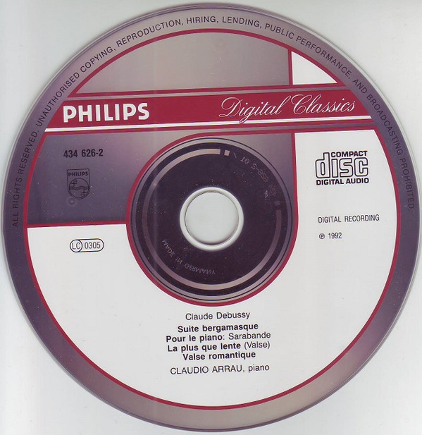 Claudio Arrau, Claude Debussy-2