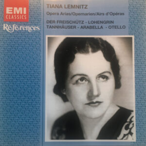 Tiana Lemnitz – Opera Arias/Opernarien/Airs D’Operas (CD) (Mint (M))