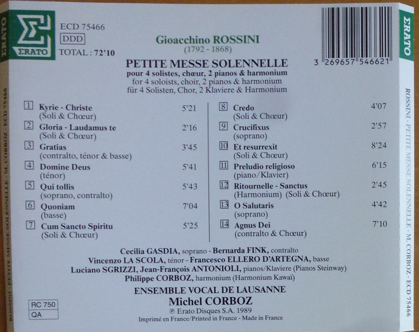 Gioacchino Rossini - Ensemble Vocal De Lausanne, Michel Corboz-1