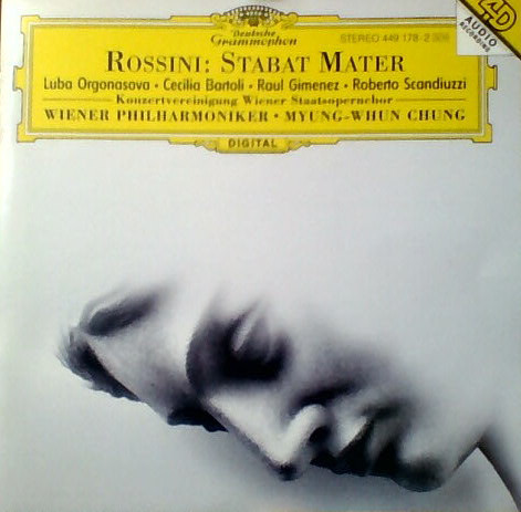 Gioacchino Rossini, Luba Orgonasova, Cecilia Bartoli, Raul Gimenez, Roberto Scandiuzzi, Konzertvereinigung Wiener Staatsopernchor, Wiener Philharmoniker, Myung-Whun Chung – Stabat Mater (CD) (Mint (M)) Gioacchino Rossini, Luba Orgonasova, Cecilia Bartoli, Raul Gimenez, Roberto Scandiuzzi, Konzertvereinigung Wiener Staatsopernchor, Wiener Philharmoniker, Myung-Whun Chung – Stabat Mater (CD) (Mint (M))
