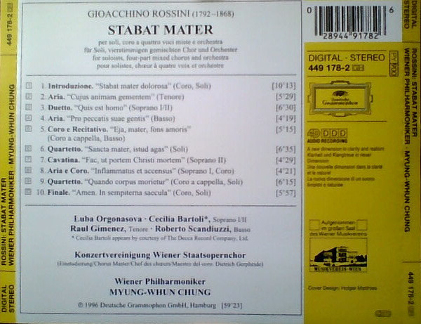 Gioacchino Rossini, Luba Orgonasova, Cecilia Bartoli, Raul Gimenez, Roberto Scandiuzzi, Konzertvereinigung Wiener Staatsopernchor, Wiener Philharmoniker, Myung-Whun Chung-2