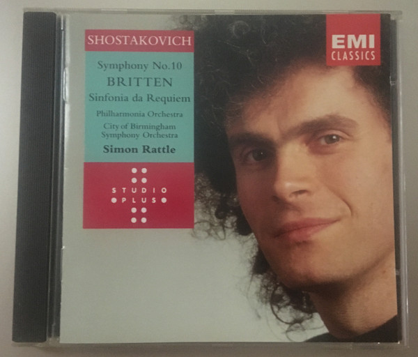 Dmitri Shostakovich / Benjamin Britten, Philharmonia Orchestra, City Of Birmingham Symphony Orchestra, Sir Simon Rattle – Symphony No. 10 / Sinfonia Da Requeim (CD) (Mint (M)) Dmitri Shostakovich / Benjamin Britten, Philharmonia Orchestra, City Of Birmingham Symphony Orchestra, Sir Simon Rattle – Symphony No. 10 / Sinfonia Da Requeim (CD) (Mint (M))