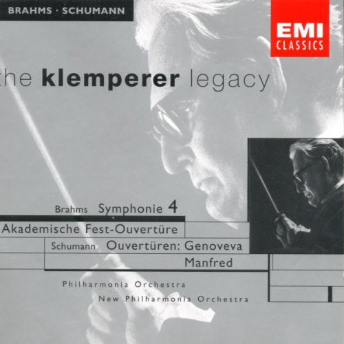 Johannes Brahms, Robert Schumann, Otto Klemperer – Symphonie No.4/ Overturen « Genoveva » « Manfred » (CD) (Mint (M)) Johannes Brahms, Robert Schumann, Otto Klemperer – Symphonie No.4/ Overturen « Genoveva » « Manfred » (CD) (Mint (M))
