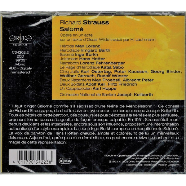 Richard Strauss - Inge Borkh • Irmgard Barth • Hans Hotter • Max Lorenz (2) • Bayerisches Staatsorchester • Joseph Keilberth-1