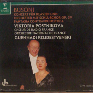 Ferruccio Busoni, Victoria Postnikova, Chœur de Radio France, Orchestre National De France – Konzert Für Klavier Und Orchester Mit Schlußchor Op. 39 / Fantasia Contrappuntistica (2xCD) (Mint (M)) Ferruccio Busoni, Victoria Postnikova, Chœur de Radio France, Orchestre National De France – Konzert Für Klavier Und Orchester Mit Schlußchor Op. 39 / Fantasia Contrappuntistica (2xCD) (Mint (M))