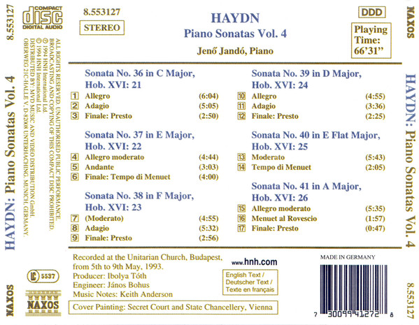 Joseph Haydn - Jenö Jandó-1