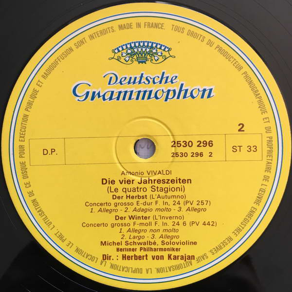 Antonio Vivaldi / Michel Schwalbé • Berliner Philharmoniker • Herbert von Karajan-3