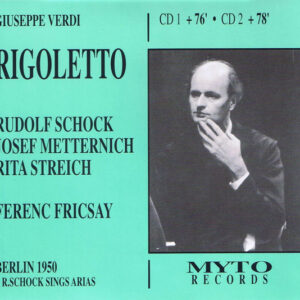 Giuseppe Verdi – Rudolf Schock, Josef Metternich, Rita Streich, Ferenc Fricsay – Rigoletto (2xCD) (Mint (M)) Giuseppe Verdi – Rudolf Schock, Josef Metternich, Rita Streich, Ferenc Fricsay – Rigoletto (2xCD) (Mint (M))