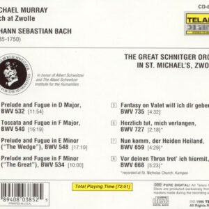 Johann Sebastian Bach, Michael Murray (4) – Bach At Zwolle (CD) (Mint (M))