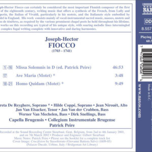 Joseph Hector Fiocco – Missa Solemnis/Ave Maria/Homo Quidam (CD) (Mint (M))