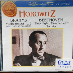 Johannes Brahms • Ludwig van Beethoven, Vladimir Horowitz • Nathan Milstein – Violin Sonata No. 3 • “Moonlight” Sonata (CD) (Mint (M))