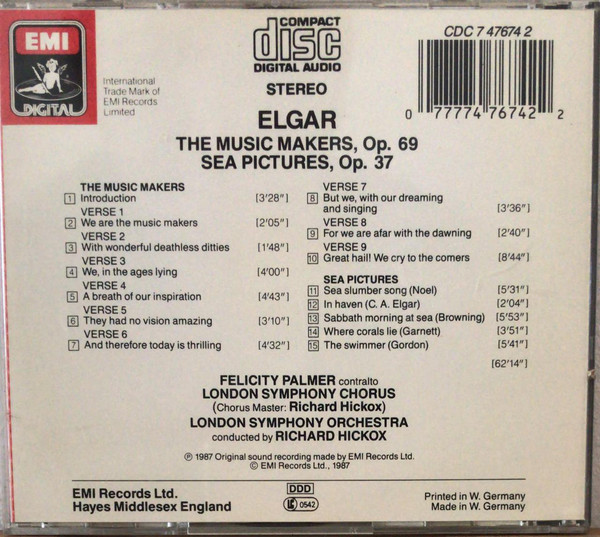 Sir Edward Elgar - Felicity Palmer, London Symphony Chorus, London Symphony Orchestra, Richard Hickox-1