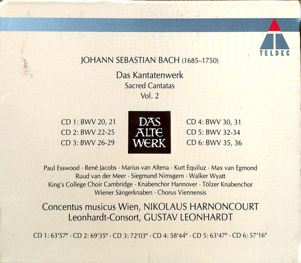 Johann Sebastian Bach, Nikolaus Harnoncourt, Gustav Leonhardt-1