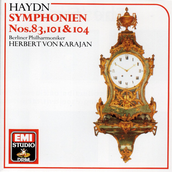 Joseph Haydn, Herbert von Karajan, Berliner Philharmoniker – Symphonies Nos. 83, 101 & 104 (CD) (Mint (M)) Joseph Haydn, Herbert von Karajan, Berliner Philharmoniker – Symphonies Nos. 83, 101 & 104 (CD) (Mint (M))