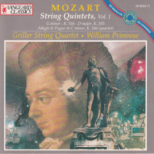 The Griller String Quartet With William Primrose / Wolfgang Amadeus Mozart – String Quintets, Vol. 1 (CD) (Mint (M))