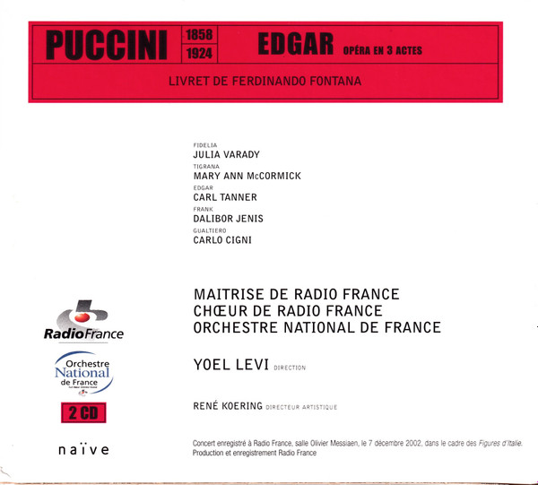 Giacomo Puccini – Júlia Várady, Mary Ann McCormick, Carl Tanner, Dalibor Jenis, Carlo Gigni, Chœur de Radio France, Orchestre National de France, Yoel Levi-1