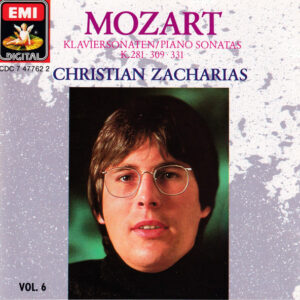 Wolfgang Amadeus Mozart, Christian Zacharias – Klaviersonaten = Piano Sonatas K.281 • 309 • 331 – Vol. 6 (CD) (Very Good Plus (VG+)) Wolfgang Amadeus Mozart, Christian Zacharias – Klaviersonaten = Piano Sonatas K.281 • 309 • 331 – Vol. 6 (CD) (Very Good Plus (VG+))