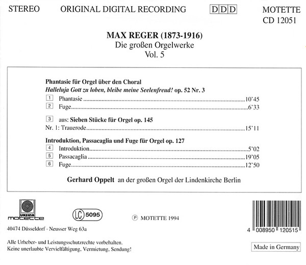 Max Reger - Gerhard Oppelt-1