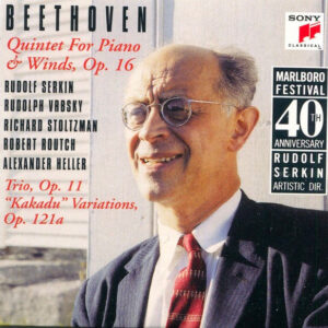 Ludwig van Beethoven, Rudolf Serkin, Rudolph Vrbsky, Richard Stoltzman, Bobby Routch, Alexander Heller – Quintet For Piano & Winds, Op. 16 / Trio, Op. 11 / “Kakadu” Variations, Op. 121a (CD) (Mint (M)) Ludwig van Beethoven, Rudolf Serkin, Rudolph Vrbsky, Richard Stoltzman, Bobby Routch, Alexander Heller – Quintet For Piano & Winds, Op. 16 / Trio, Op. 11 / “Kakadu” Variations, Op. 121a (CD) (Mint (M))