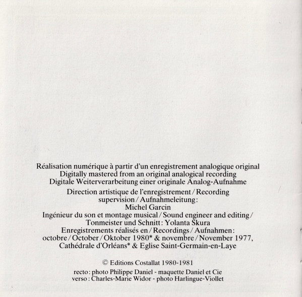 Charles-Marie Widor, Marie-Claire Alain-3