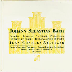 Johann Sebastian Bach, Jean-Charles Ablitzer – Choräle • Fantasia • Pastorale • Passacaglia • Fantaisie Et Fugue • Toccata, Adagio Et Fugue (CD) (Mint (M)) Johann Sebastian Bach, Jean-Charles Ablitzer – Choräle • Fantasia • Pastorale • Passacaglia • Fantaisie Et Fugue • Toccata, Adagio Et Fugue (CD) (Mint (M))