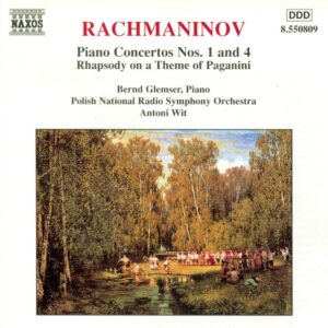 Sergei Rachmaninoff : Bernd Glemser · Wielka Orkiestra Symfoniczna Polskiego Radia W Katowicach · Antoni Wit – Piano Concertos Nos. 1 And 4 / Rhapsody On A Theme Of Paganini (CD) (Mint (M))