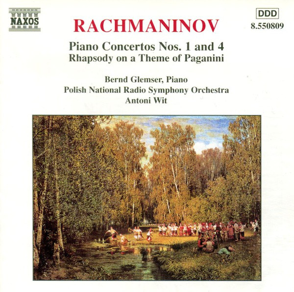 Sergei Rachmaninoff : Bernd Glemser · Wielka Orkiestra Symfoniczna Polskiego Radia W Katowicach · Antoni Wit – Piano Concertos Nos. 1 And 4 / Rhapsody On A Theme Of Paganini (CD) (Mint (M)) Sergei Rachmaninoff : Bernd Glemser · Wielka Orkiestra Symfoniczna Polskiego Radia W Katowicach · Antoni Wit – Piano Concertos Nos. 1 And 4 / Rhapsody On A Theme Of Paganini (CD) (Mint (M))