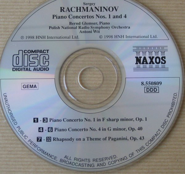Sergei Rachmaninoff : Bernd Glemser · Wielka Orkiestra Symfoniczna Polskiego Radia W Katowicach · Antoni Wit-2
