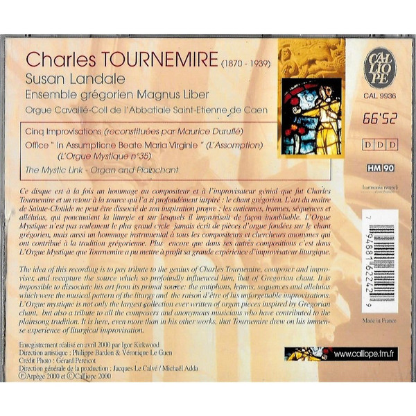 Charles Tournemire, Susan Landale, Ensemble Grégorien Magnus Liber-1