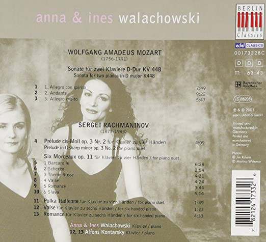 Anna Walachowski & Ines Walachowski, Wolfgang Amadeus Mozart, Sergei Rachmaninoff-1