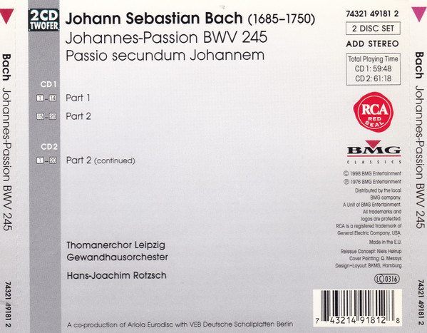 Hans-Joachim Rotzsch, Mitglieder des Thomanerchores Leipzig-1