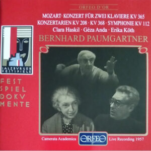 Mozart*, Clara Haskil · Géza Anda · Erika Köth, Bernhard Paumgartner, Camerata Academica* – Konzert Für Zwei Klaviere KV 365 · Konzertarien KV 208 · KV 368 · Symphonie KV 112 (CD) (Mint (M))