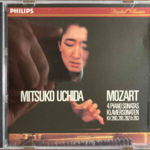 Wolfgang Amadeus Mozart, Mitsuko Uchida – 4 Piano Sonatas = Klaviersonaten KV 280, 281, 282 & 283 (CD) (Mint (M))