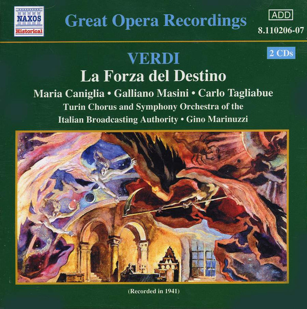 Giuseppe Verdi, Maria Caniglia, Galliano Masini, Carlo Tagliabue, Tancredi Pasero, Ebe Stignani, Saturno Meletti, Gino Marinuzzi, Orchestra Sinfonica Di Roma Della RAI – La forza del destino (CD) (Mint (M)) Giuseppe Verdi, Maria Caniglia, Galliano Masini, Carlo Tagliabue, Tancredi Pasero, Ebe Stignani, Saturno Meletti, Gino Marinuzzi, Orchestra Sinfonica Di Roma Della RAI – La forza del destino (CD) (Mint (M))