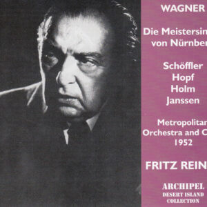 Richard Wagner, Paul Schöffler, Hans Hopf, Herbert Janssen (2), The Metropolitan Opera House Orchestra, Fritz Reiner – Die Meistersinger Von Nürnberg, 1952 (4xCD) (Mint (M)) Richard Wagner, Paul Schöffler, Hans Hopf, Herbert Janssen (2), The Metropolitan Opera House Orchestra, Fritz Reiner – Die Meistersinger Von Nürnberg, 1952 (4xCD) (Mint (M))
