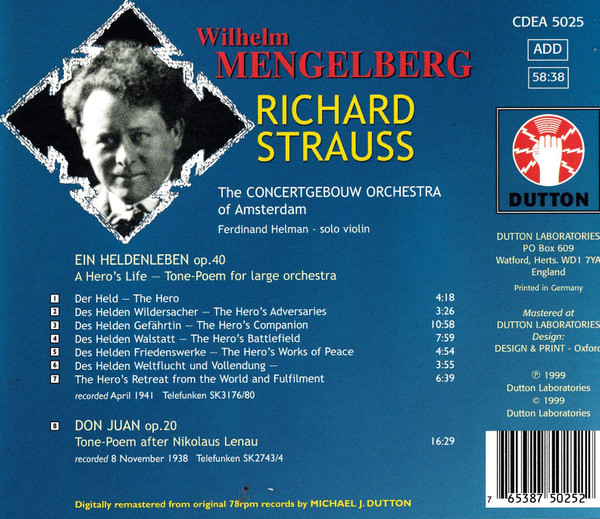 Richard Strauss, Willem Mengelberg-1