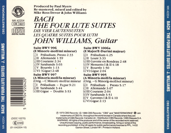 Johann Sebastian Bach - John Williams (7)-1