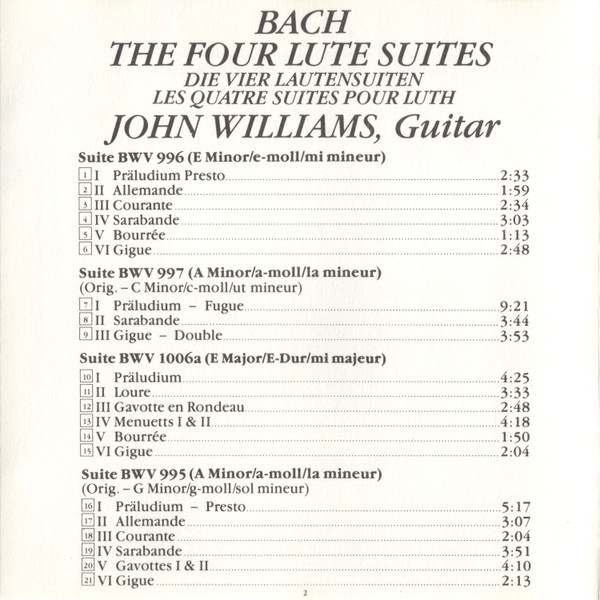 Johann Sebastian Bach - John Williams (7)-4