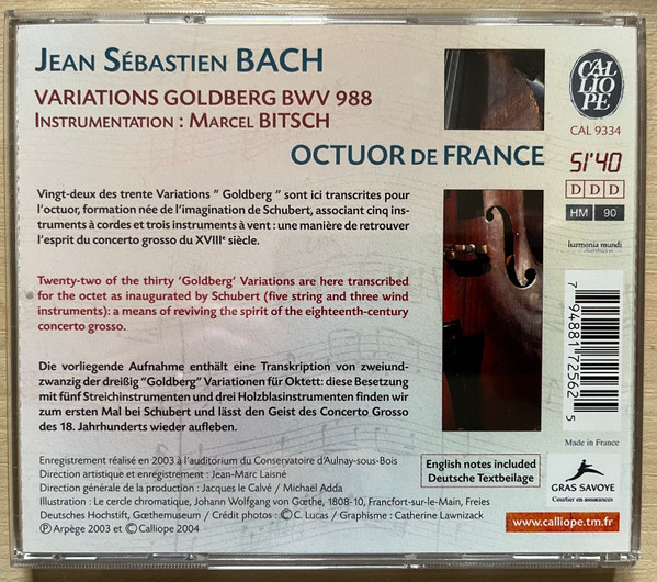 Johann Sebastian Bach - Octuor de France-1