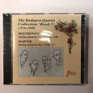 Budapest String Quartet, Ludwig van Beethoven, Béla Bartók – Collection “Book 5” : Beethoven : String Quartet N°13 Op.130 : Bartok : String Quartet N°2 Op.17 (CD) (Mint (M))