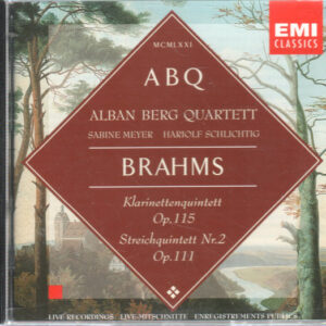 Johannes Brahms, Alban Berg Quartett – Klarinettenquintett Op. 115, Streichquintett Nr. 2 Op. 111 (CD) (Mint (M))