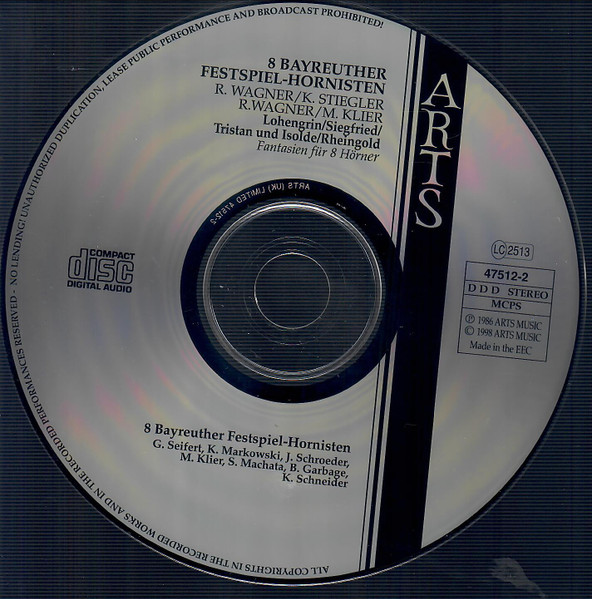 Richard Wagner, Karl Stiegler, Manfred Klier - Bayreuther Festspielhornisten-4