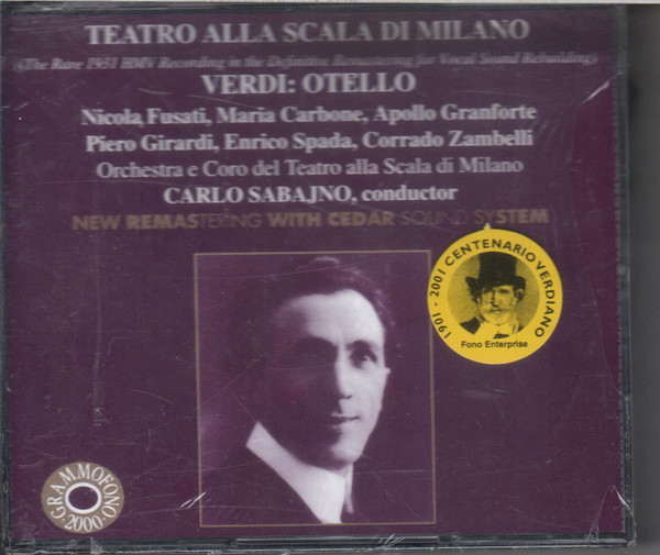 Carlo Sabajno, Nicola Fusati, Maria Carbone, Apollo Granforte, Piero Girardi, Enrico Spada, Corrado Zambelli – Giuseppe Verdi: Otello  (2xCD) (Mint (M))