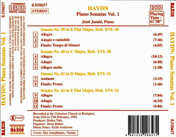 Joseph Haydn, Jenö Jandó-1